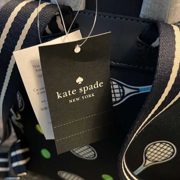 BRAND NEW, Tennis themed Kate Spade small backpack - Picture 3 of 9